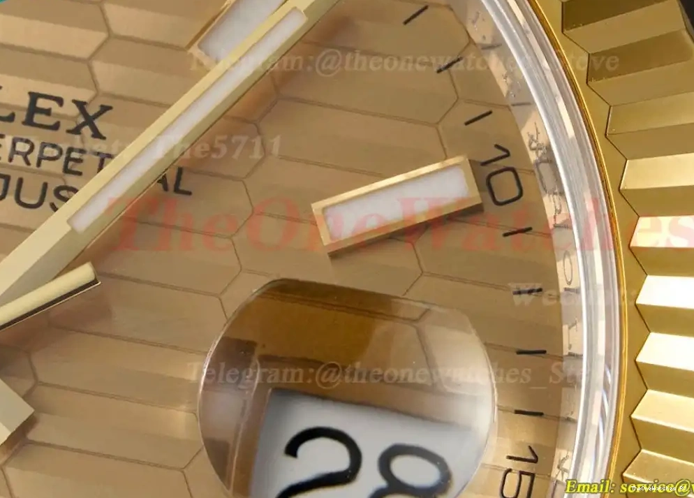Gold Dial 41mm Jub ARF Textured SS 126333 SH3235 YG Datejust 0402